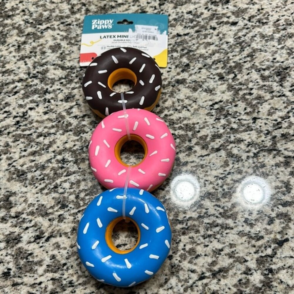 Zippy Paws Latex Mini Donutz (set of 3)
